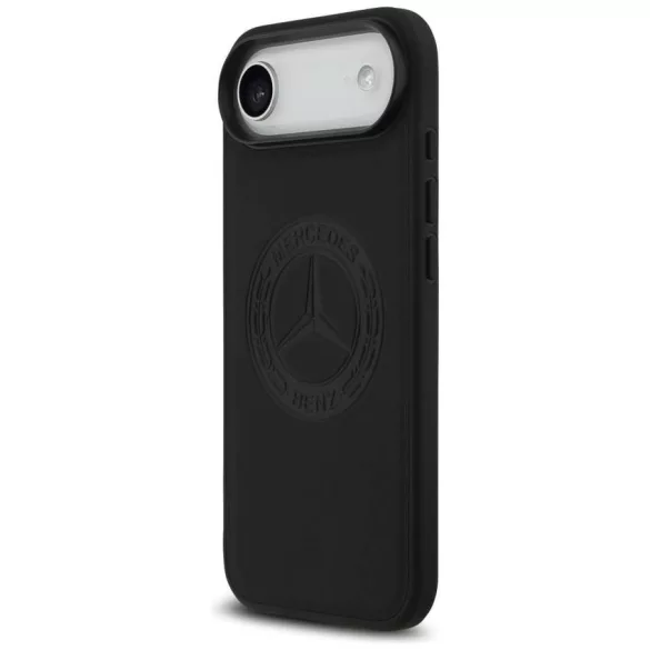 Mercedes Leather Vintage Logo MagSafe tok iPhone Air fekete bőrhöz