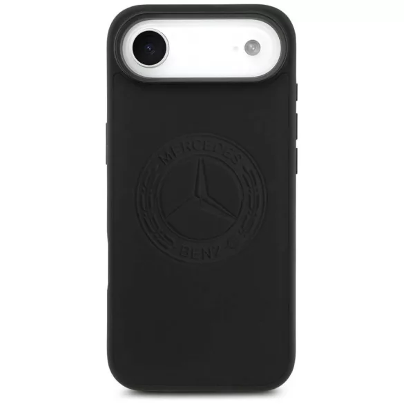 Mercedes Leather Vintage Logo MagSafe tok iPhone Air fekete bőrhöz