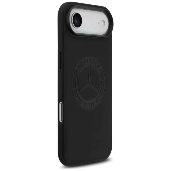 Mercedes Leather Vintage Logo MagSafe tok iPhone Air fekete bőrhöz
