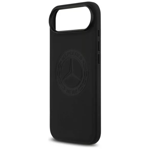 Mercedes Leather Vintage Logo MagSafe tok iPhone Air fekete bőrhöz