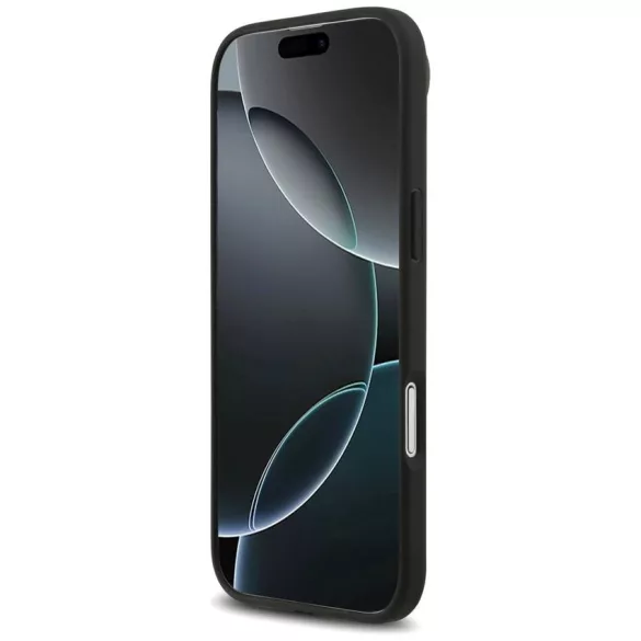 Mercedes bőr csillagmintás csíkos MagSafe tok iPhone Airhez Fekete