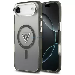   Tok Guess IML Gradient Triangle Logo MagSafe tok iPhone Air, fekete