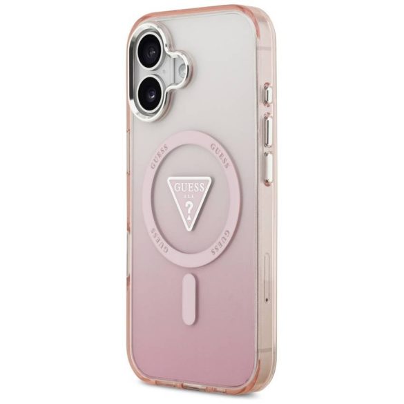 Tojás Guess IML Gradient Triangle Logo MagSafe iPhone 17 rózsaszín