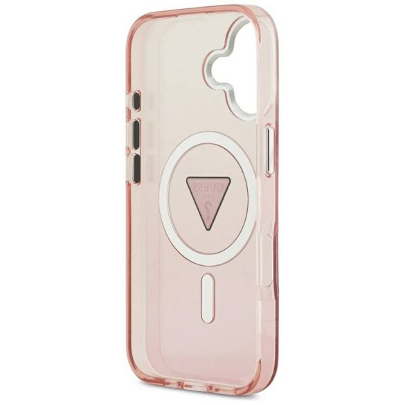 Tojás Guess IML Gradient Triangle Logo MagSafe iPhone 17 rózsaszín