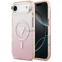   tok Guess IML Gradient Triangle Logo MagSafe iPhone Air rózsaszín tokhoz