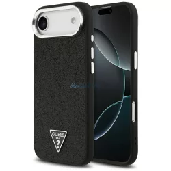   Guess tok Guess Glitter háromszög logó MagSafe iPhone Air készülékhez fekete