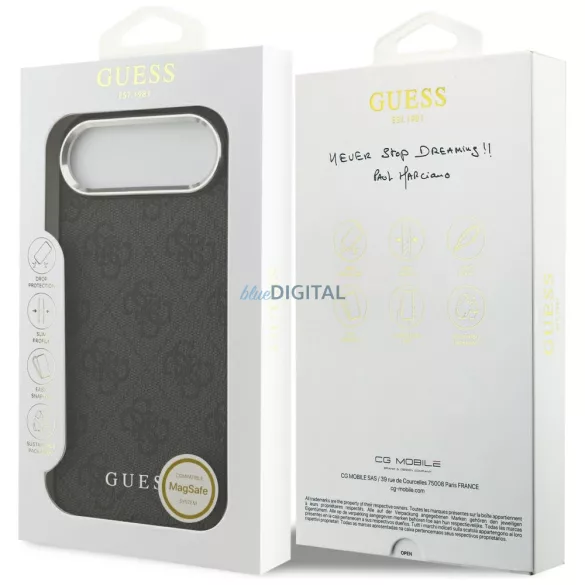 Tojás Guess 4G Classic Logo MagSafe iPhone Air készülékhez fekete