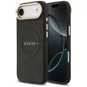 Tok Guess Peony Hot Stamp MagSafe iPhone Air, fekete