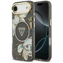   IML csillámos Flowers Triangle MagSafe tok az iPhone Air, fekete