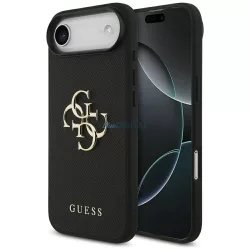 Guess szemcsés Big 4G & Classic Logo tok iPhone Air fekete