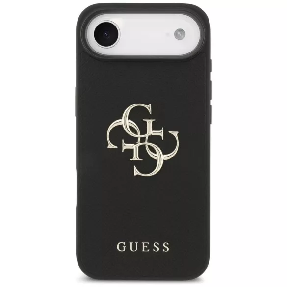 Guess szemcsés Big 4G & Classic Logo tok iPhone Air fekete