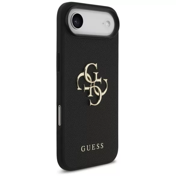 Guess szemcsés Big 4G & Classic Logo tok iPhone Air fekete
