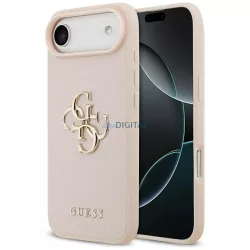   Guess szemcsés Big 4G & Classic Logo tok iPhone Air rózsaszínhez