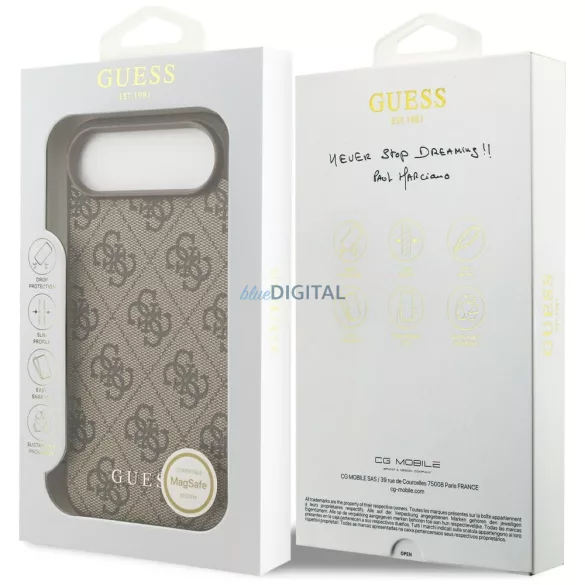 Guess 4G Charms Collection MagSafe tok iPhone Air barna színű iPhone Air készülékhez