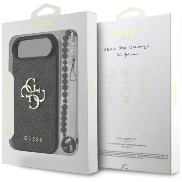 Guess 4G Strap 4G klasszikus logós tok iPhone Air készülékhez fekete