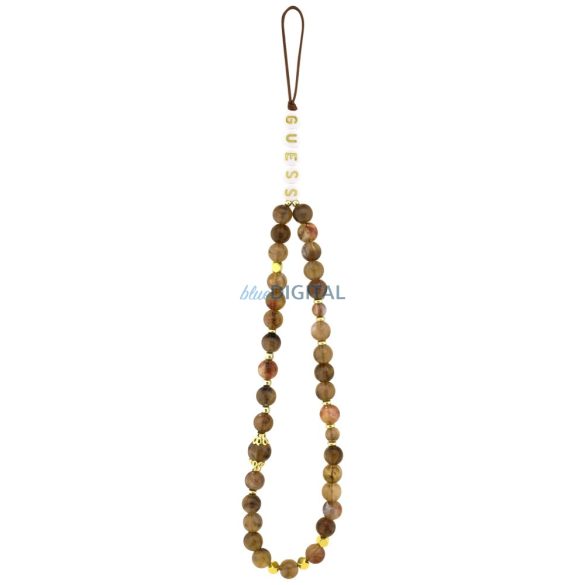 Guess 4G Strap háromszög logó MagSafe tok iPhone 17 barna