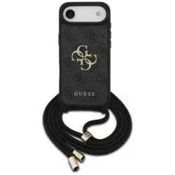   Tojás Guess 4G Big Logo zsinór Stap Crossbody iPhone Air fekete