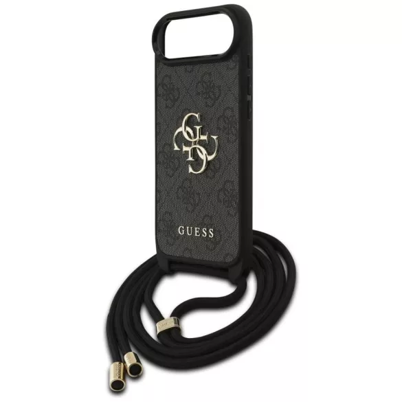 Tojás Guess 4G Big Logo zsinór Stap Crossbody iPhone Air fekete