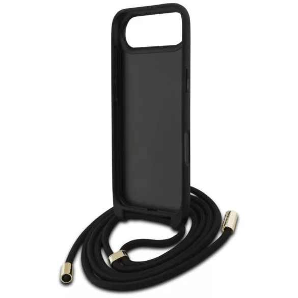 Tojás Guess 4G Big Logo zsinór Stap Crossbody iPhone Air fekete
