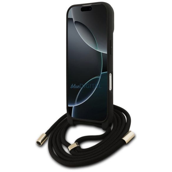 Guess GUHCP17SP4GMGCRW 4G Big Logo Cord Stap Crossbody nyakpántos tok iPhone 17 - barna