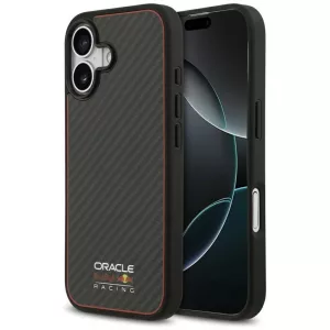 Red Bull Kevlar Logo Matt MagSafe tok iPhone 17 fekete