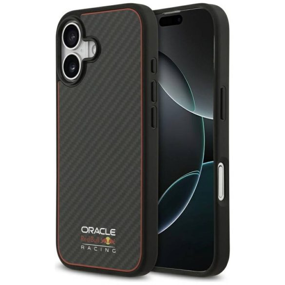 Red Bull Kevlar Logo Matt MagSafe tok iPhone 17 fekete