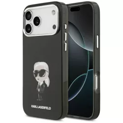   Karl Lagerfeld IML Aquarelle Karl & Logo Karl & Logo MagSafe tok iPhone 17 Pro Max-hoz Fekete