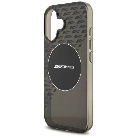 AMG Dupla rétegű, átlátszó, zoknis MagSafe tok iPhone 17-hez Fekete