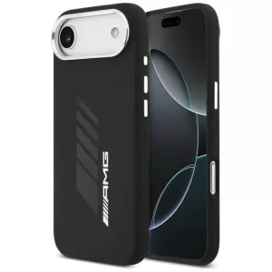 AMG szilikon túlméretezett Rhombs MagSafe tok iPhone Airhez Fekete