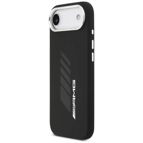 AMG szilikon túlméretezett Rhombs MagSafe tok iPhone Airhez Fekete
