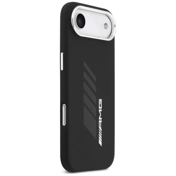 AMG szilikon túlméretezett Rhombs MagSafe tok iPhone Airhez Fekete