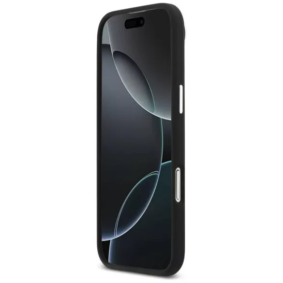 AMG szilikon túlméretezett Rhombs MagSafe tok iPhone Airhez Fekete