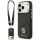 Guess 4G Strass Logo & Big Strap Metal Buttons MagSafe tok iPhone 17 Pro - fekete