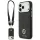 Guess 4G Strass Logo & Big Strap Metal Buttons MagSafe tok iPhone 17 Pro Max - fekete
