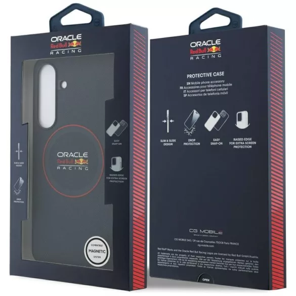 Red Bull tok Red Bull hálós piros gyűrűs MagSafe tok Samsung Galaxy S25 FE navy