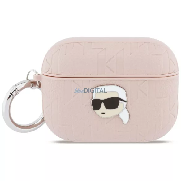 Tok Karl Lagerfeld Monogram Karl Head az AirPods Pro 3, rózsaszín