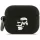 Karl Lagerfeld Silicone Karl&Choupette Head 3D tok AirPods Pro 3 - fekete