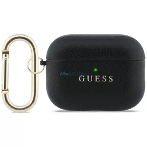 Tok Guess Grained Classic Logo Hook az AirPods Pro 3, fekete