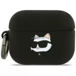   Karl Lagerfeld Silicone Choupette Head 3D tok AirPods Pro 3 - fekete