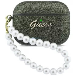   Tok Guess csillámos Pearl pánt az AirPods Pro 3, khaki színben