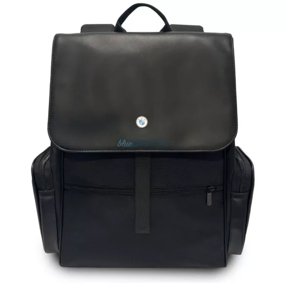 BMW Side Pockets Metal Logo hátizsák 15" - fekete