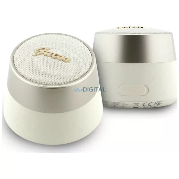 Speaker Bluetooth Guess 5W Script Metal  Logo gold