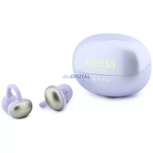 Guess Metalic Finish Electropated Parts Classic Logo OWS fülhallgató - lila