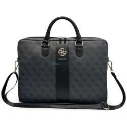   Guess 4G Round 4G & Classic Logos Stripe táska 16” - fekete