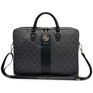 Guess 4G Round 4G & Classic Logos Stripe táska 16” - fekete