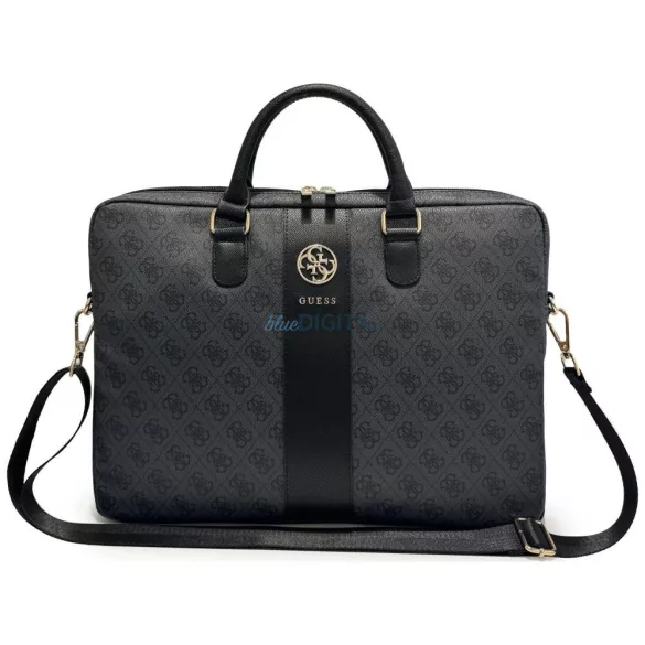 Guess 4G Round 4G & Classic Logos Stripe táska 16” - fekete