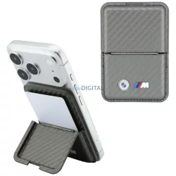 BMW M Carbon Metal Logos MagSafe pénztárca - antracit