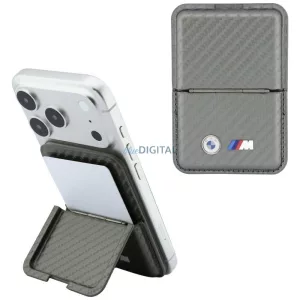 BMW M Carbon Metal Logos MagSafe pénztárca - antracit