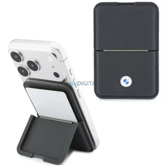 BMW Carbon Metal Logos MagSafe pénztárca - antracit