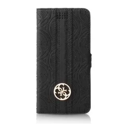   Guess GUBKLHEBK Universal L 4.6 - 5.2" fekete 4G Heritage könyvtok